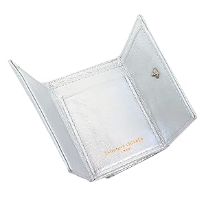 【新品】tsumori chisato 三つ折り財布 シルバー 新マルチドット ミニ財布 3つ折り 【キラキラでかわいい！本革の